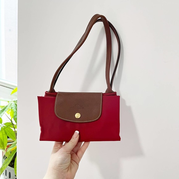 Longchamp Handbags - NEW Longchamp Le Pliage Red Nylon Tote Bag